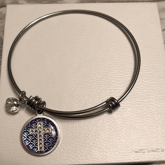 Stainless Steel Cross Bracelet - Picture 2 of 2